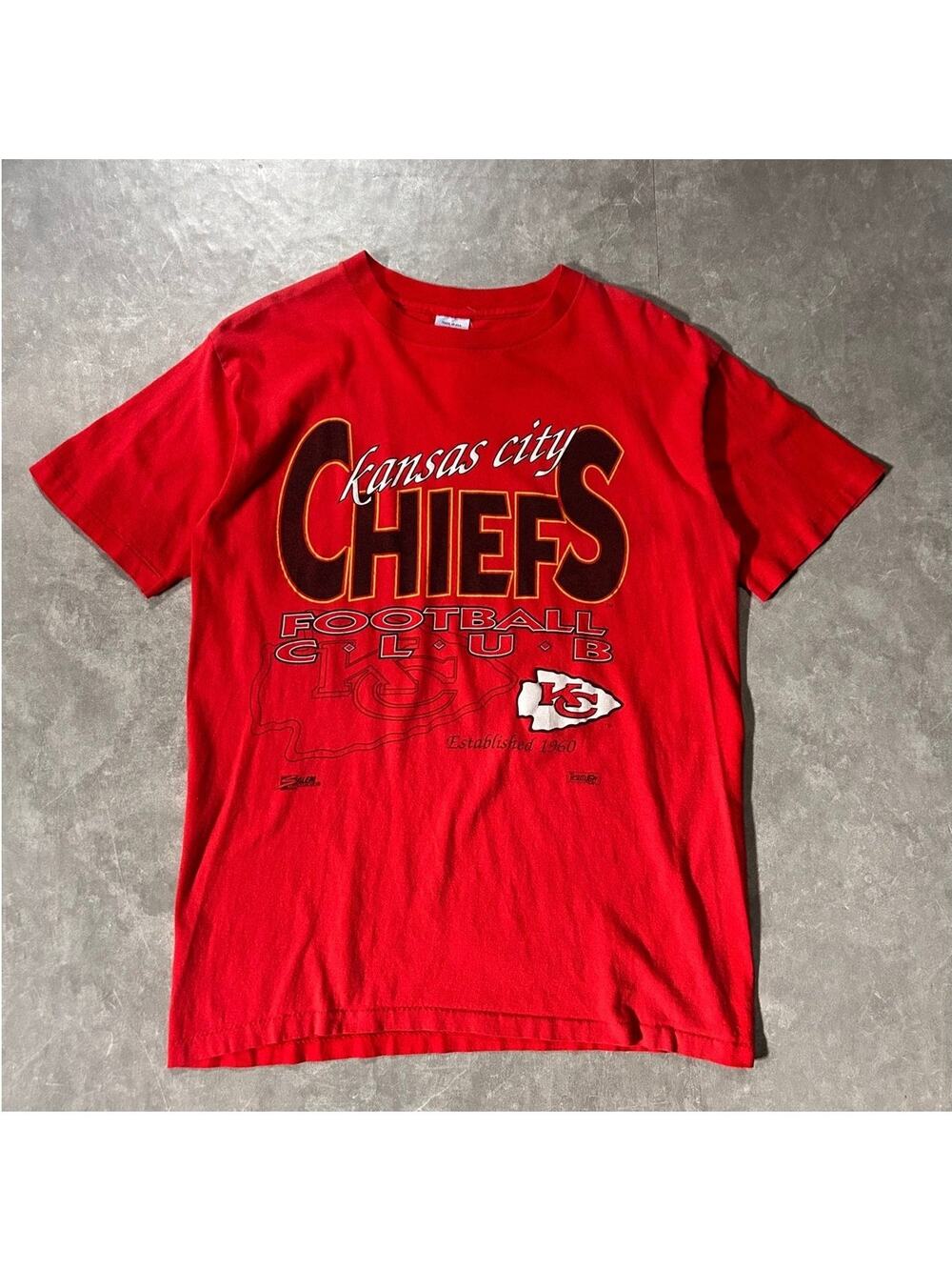 90's Vintage Kansas City Chiefs Salem Red T-Shirt -L